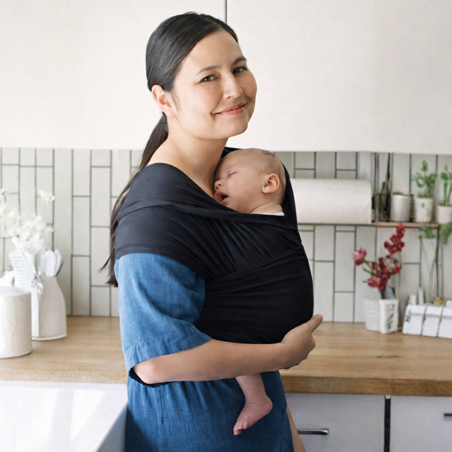 Babytragetuch – Weich, Ergonomisch & Atmungsaktiv