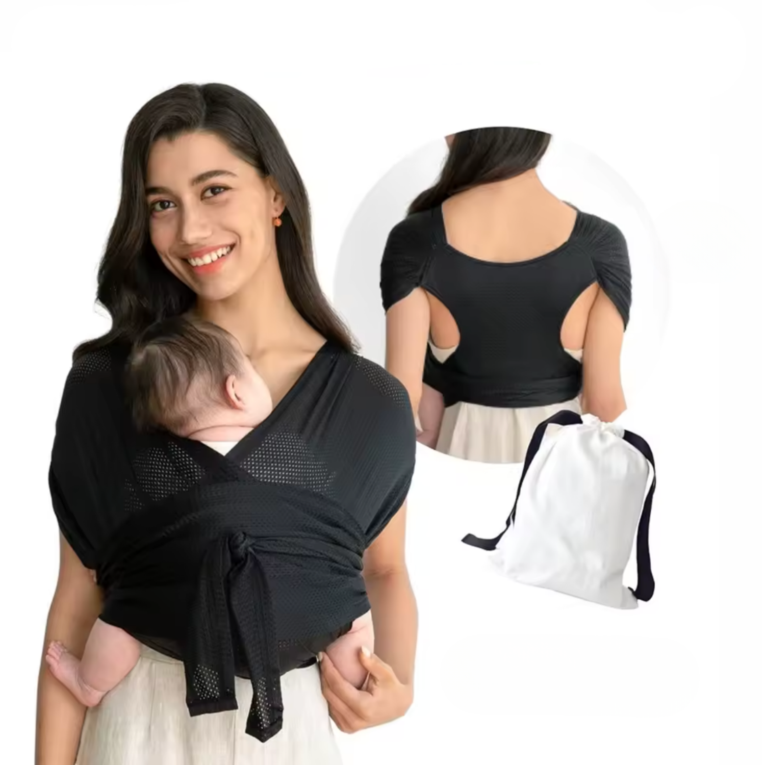 Babytragetuch – Weich, Ergonomisch & Atmungsaktiv